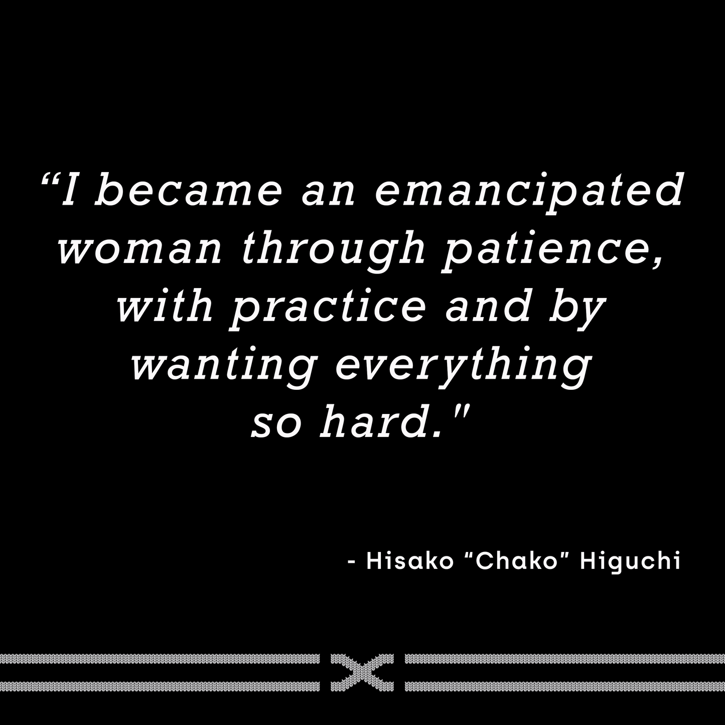 The Chako M in Engineered X Stripe