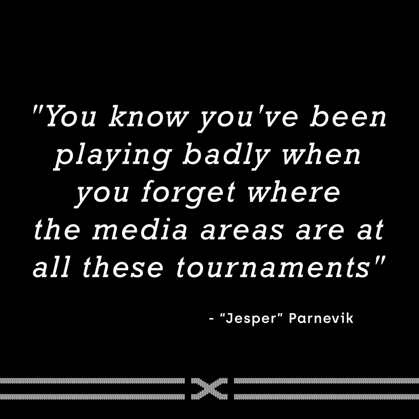 The Jesper with Wave Embroidery