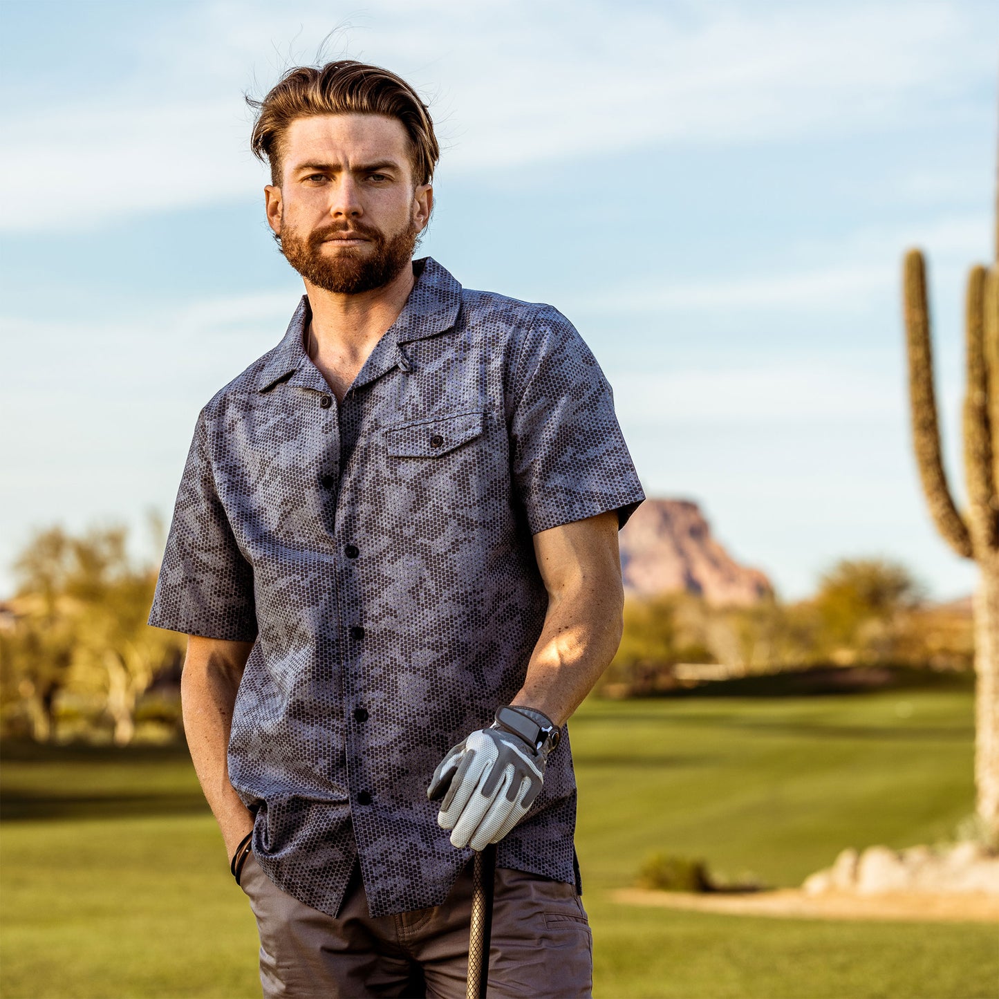 The Squire in X Camo Chambray