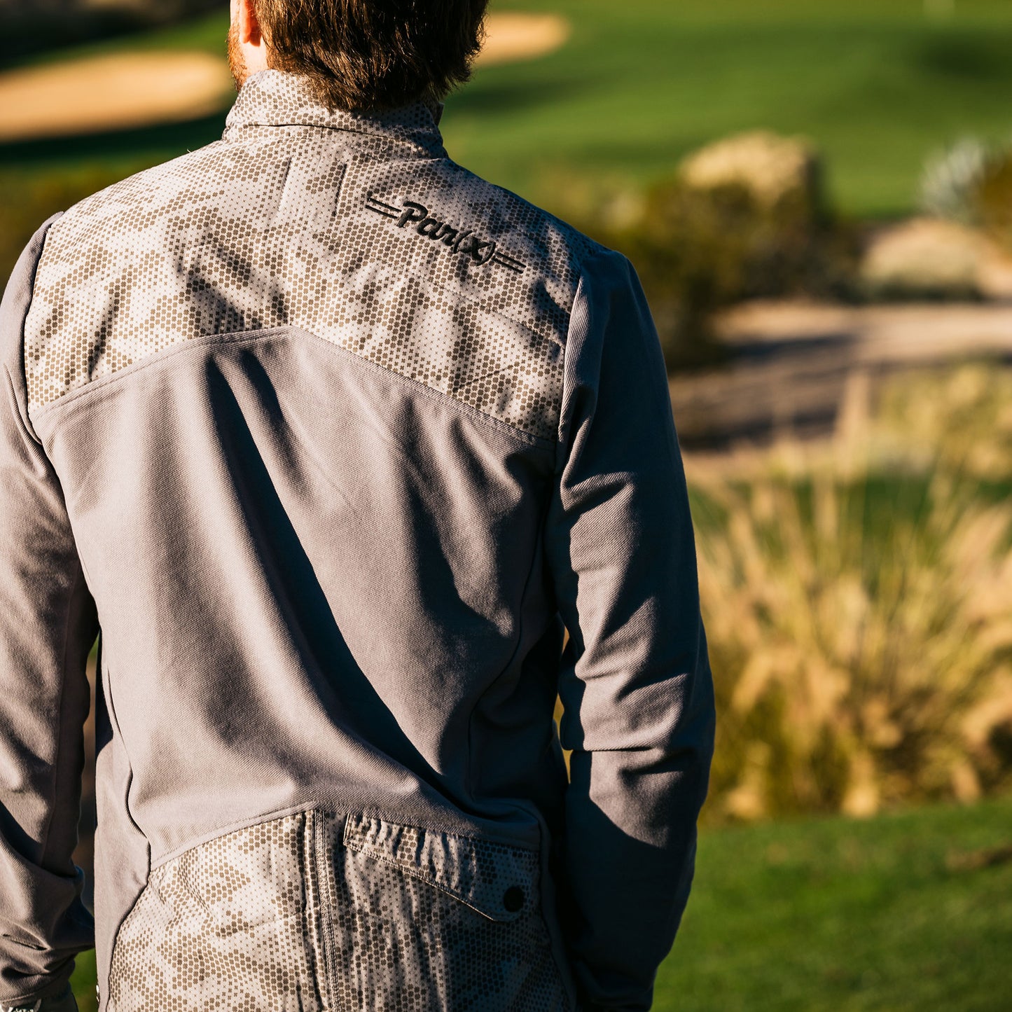 The Tyre LS in X Camo Satin & Reverse Knit